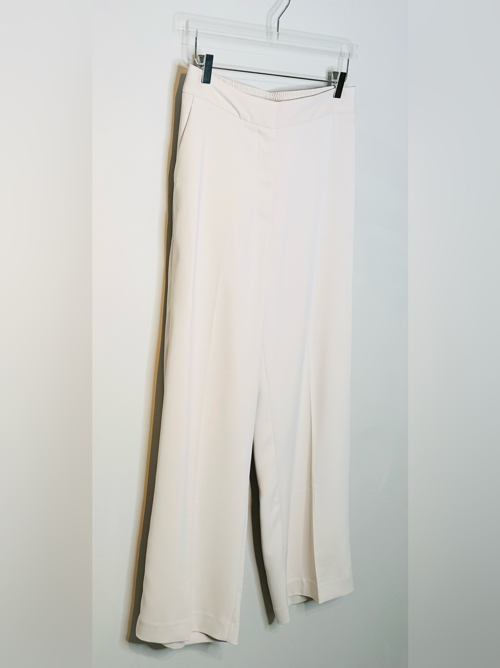 Quince Stretch Crepe Classic Trouser Pants Sand Tan Beige - Picture 5 of 13